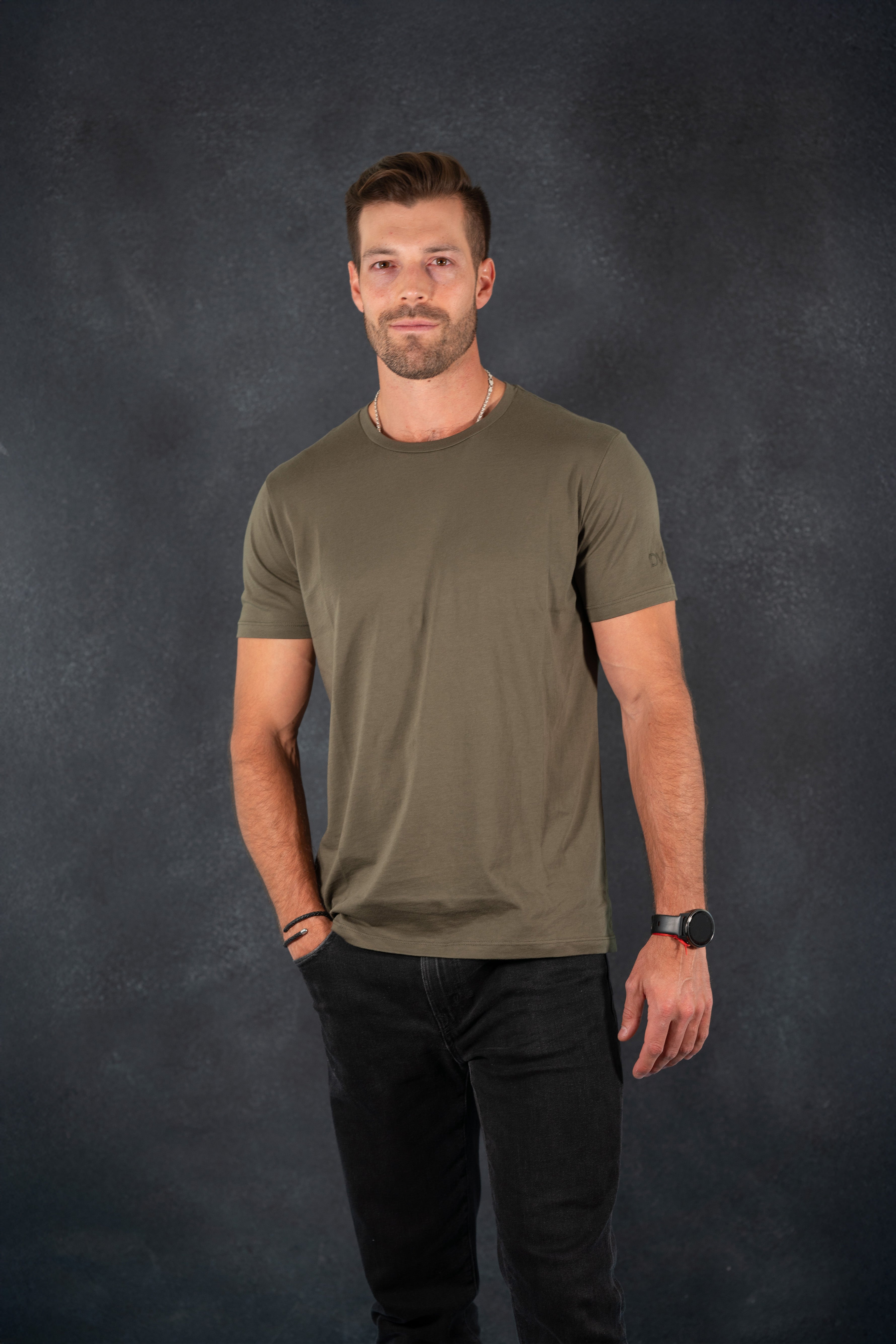 Polera Marbella (Slim) Oliva Oscuro