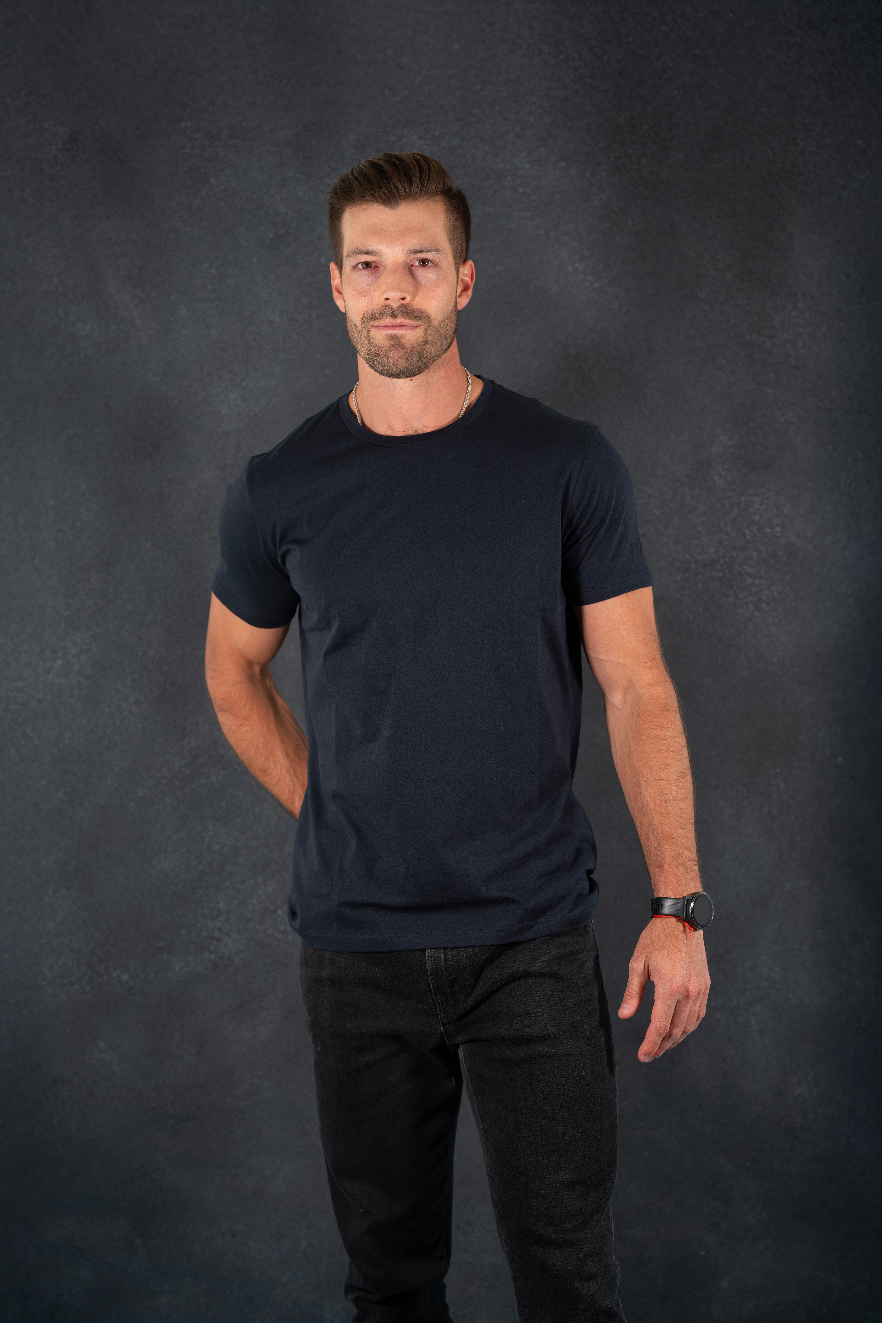 Polera Marbella (Slim) Azul Marino