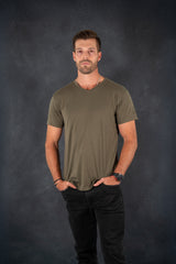 Polera Cadaqués Oliva Oscuro