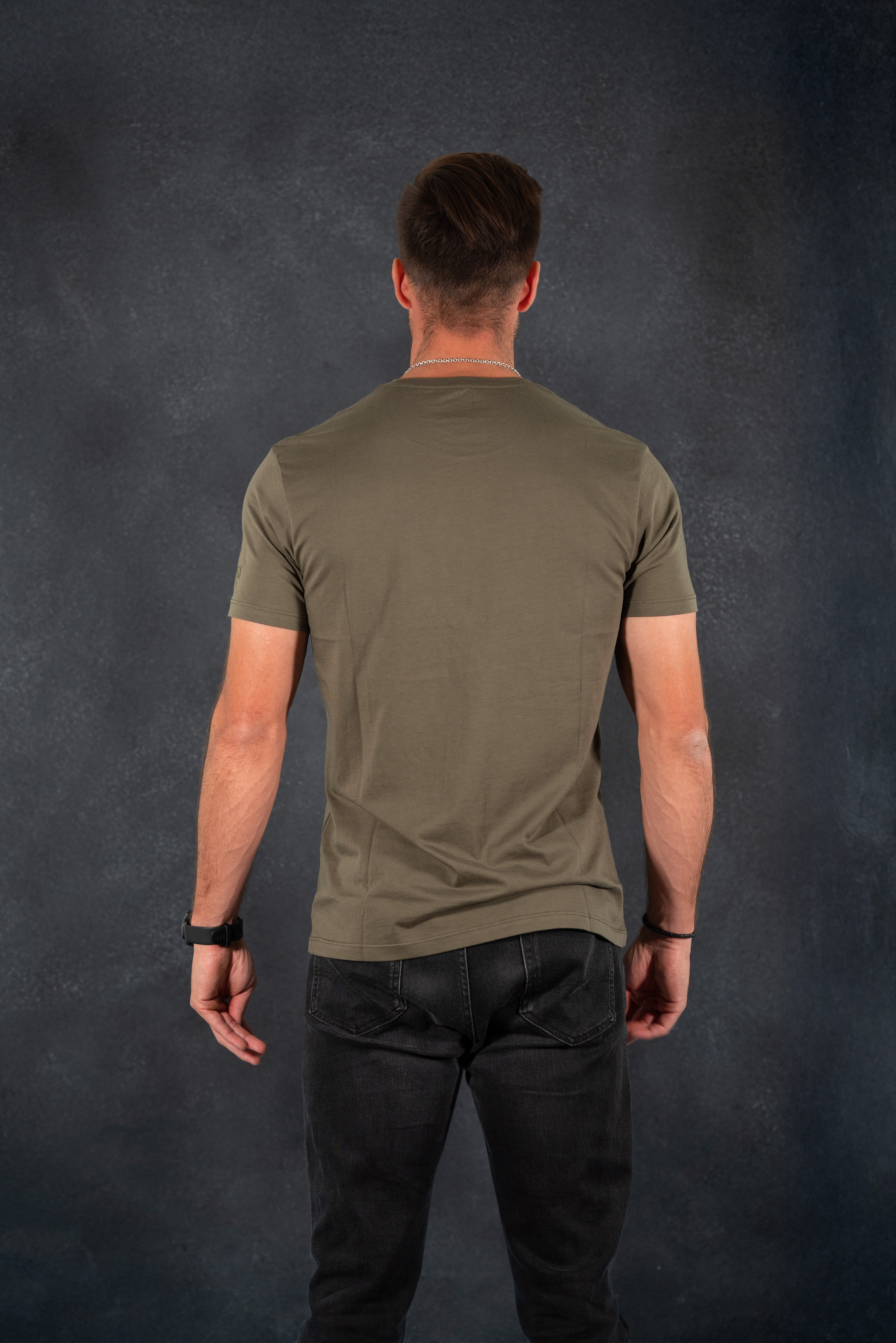 Polera Marbella (Slim) Oliva Oscuro