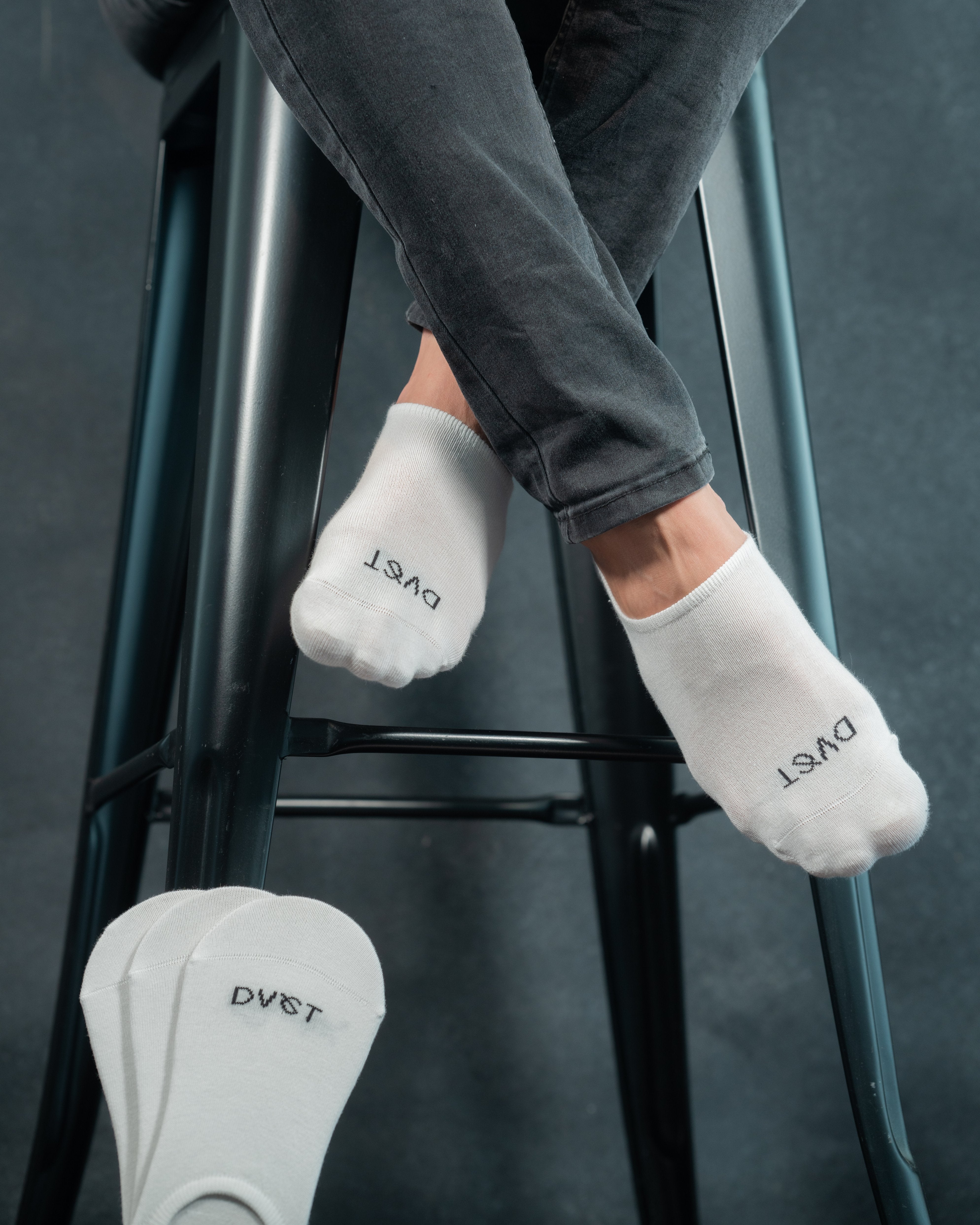 Pack de 4 Pares de Calcetines Invisibles Blancos