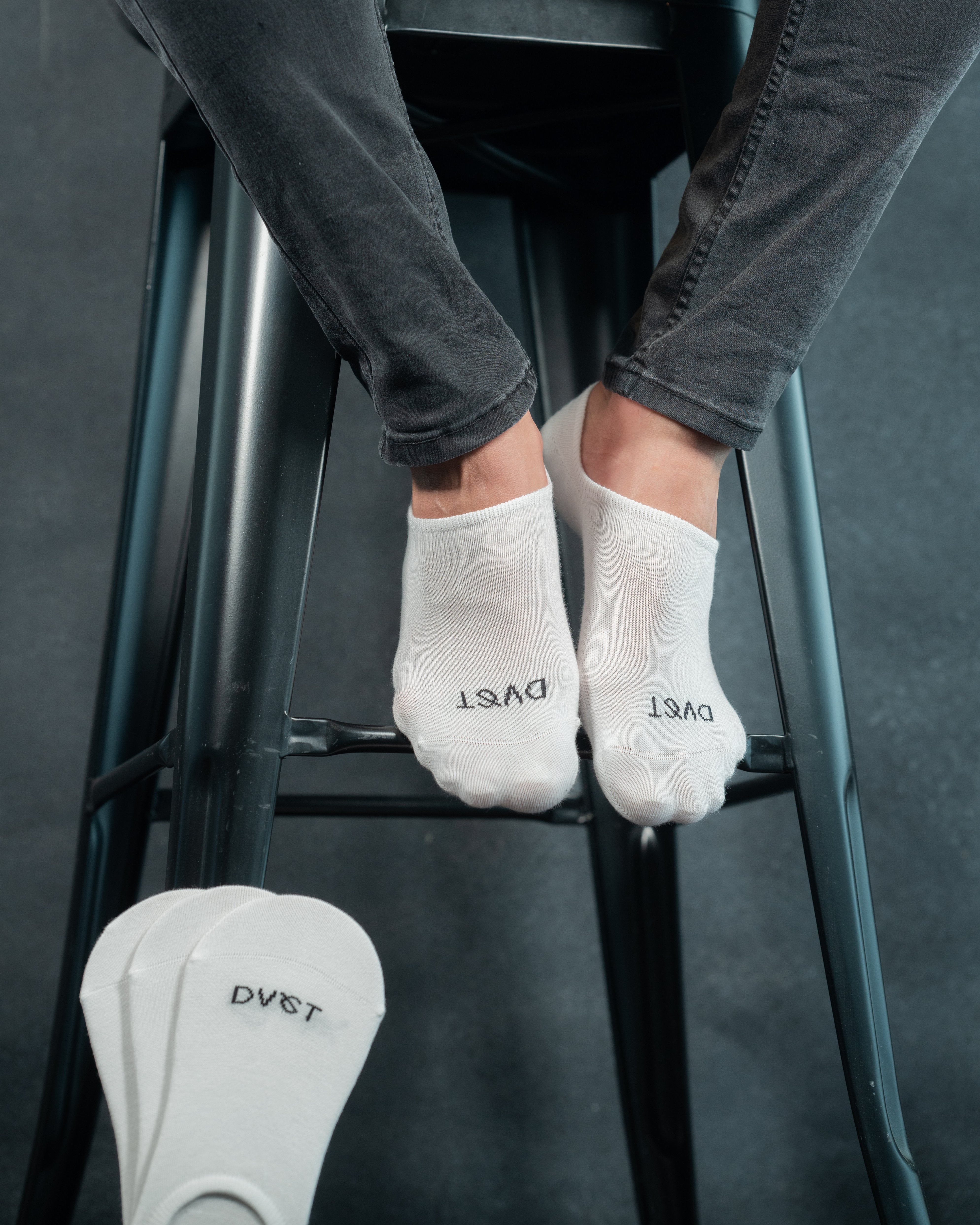 Pack de 4 Pares de Calcetines Invisibles Blancos