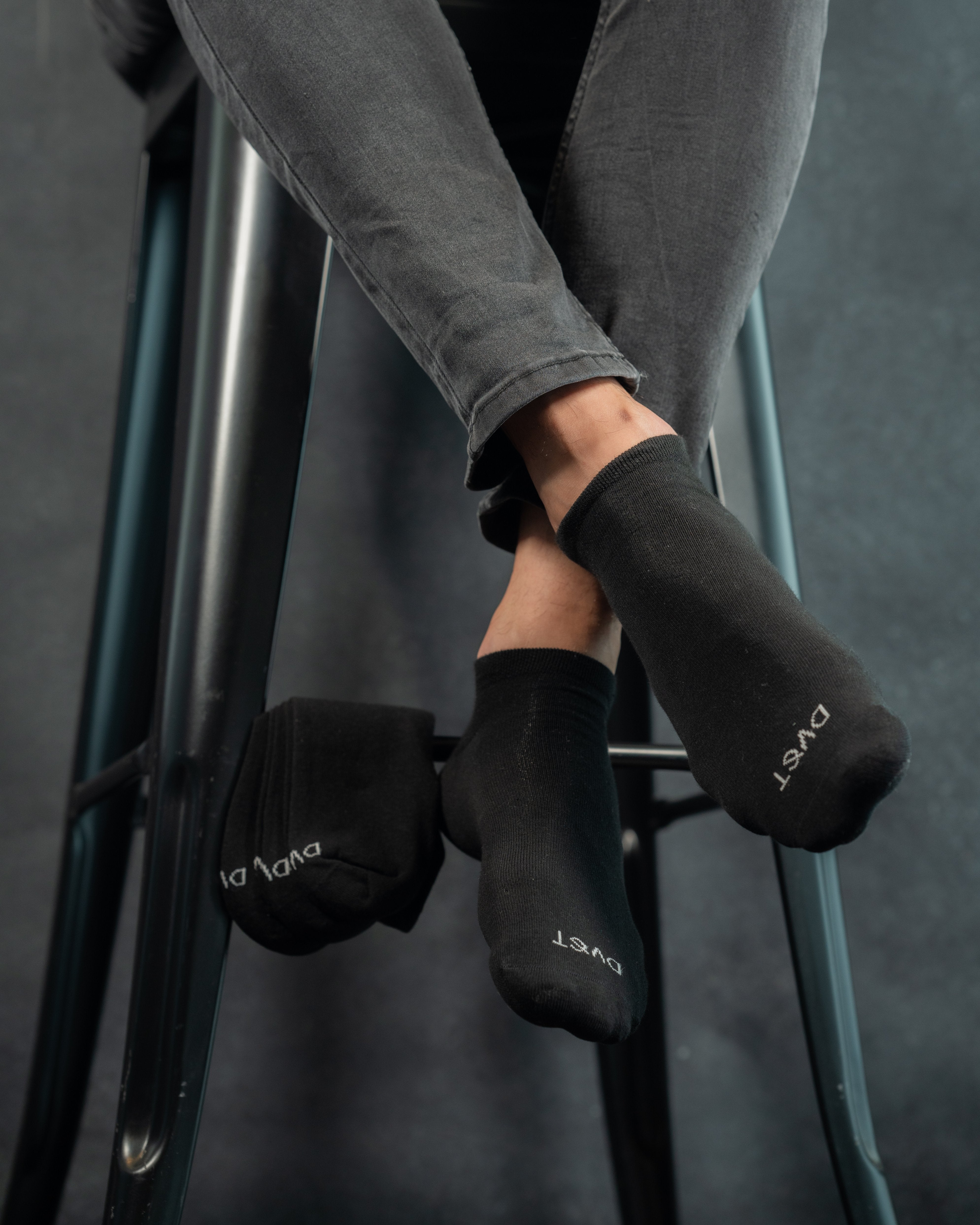 Pack de 4 Pares de Calcetines Delgados Negros