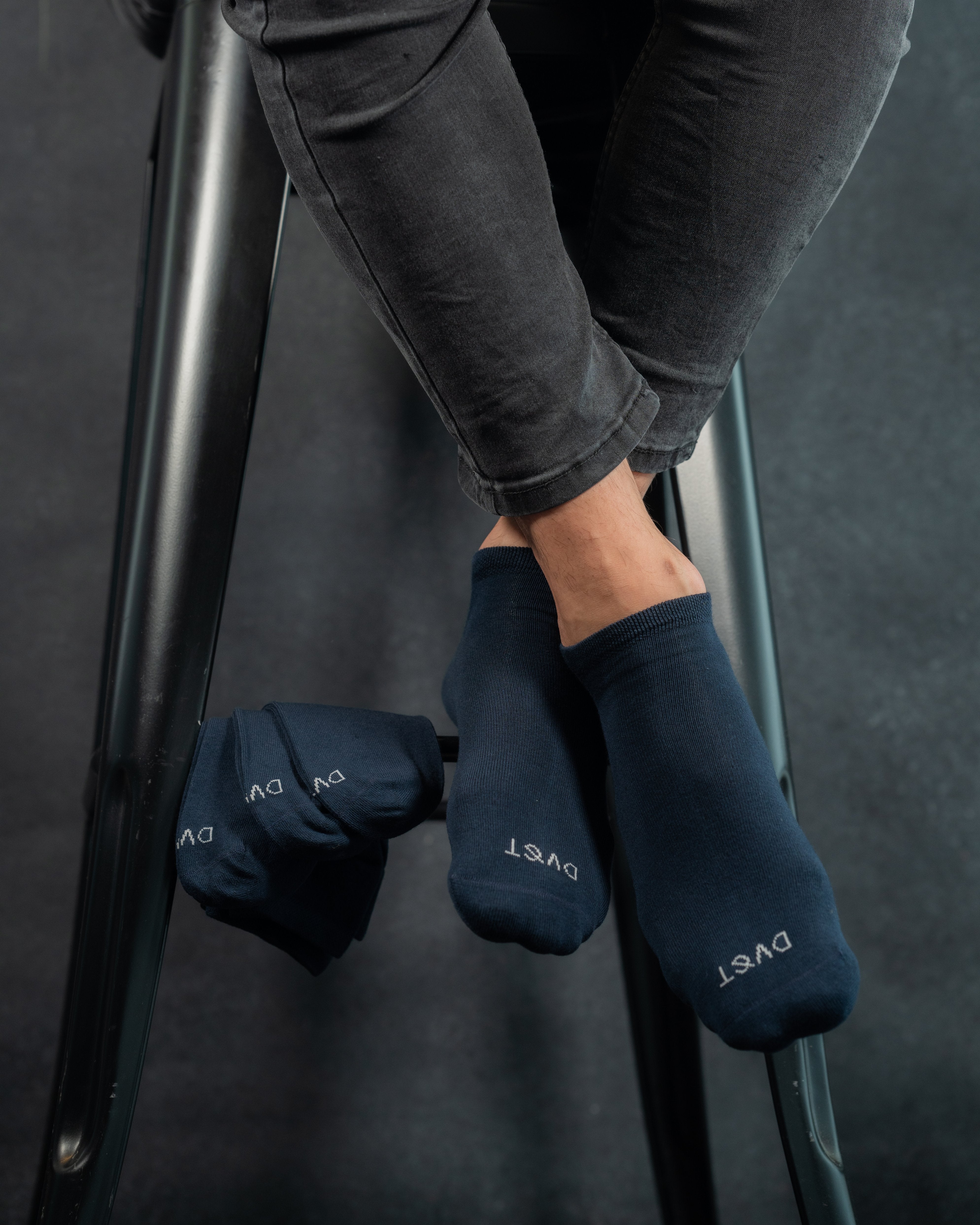 Pack de 4 Pares de Calcetines Delgados Azul Marino