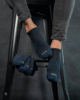 Pack de 4 Pares de Calcetines de Deporte Azul Marino