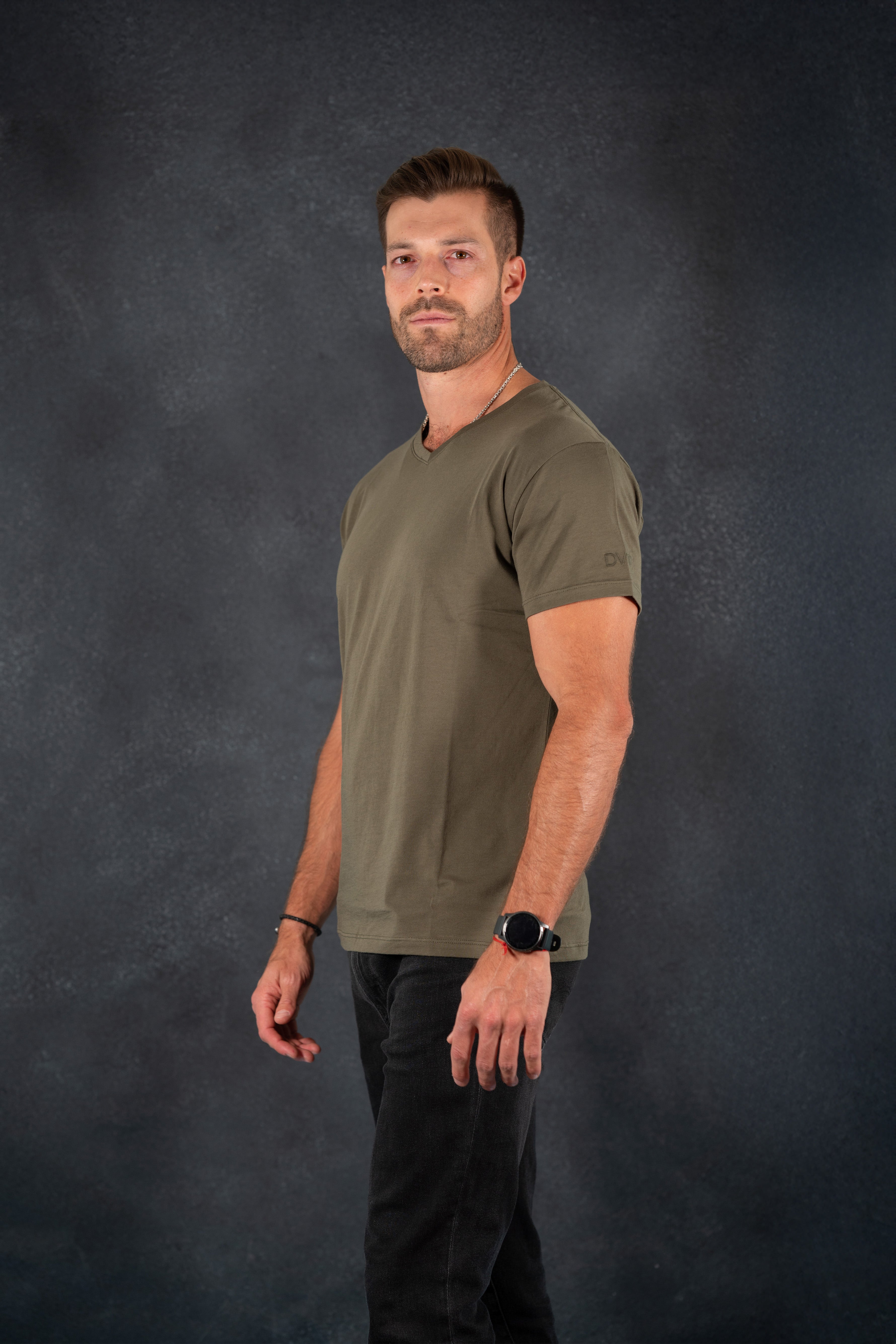 Polera Cadaqués Oliva Oscuro