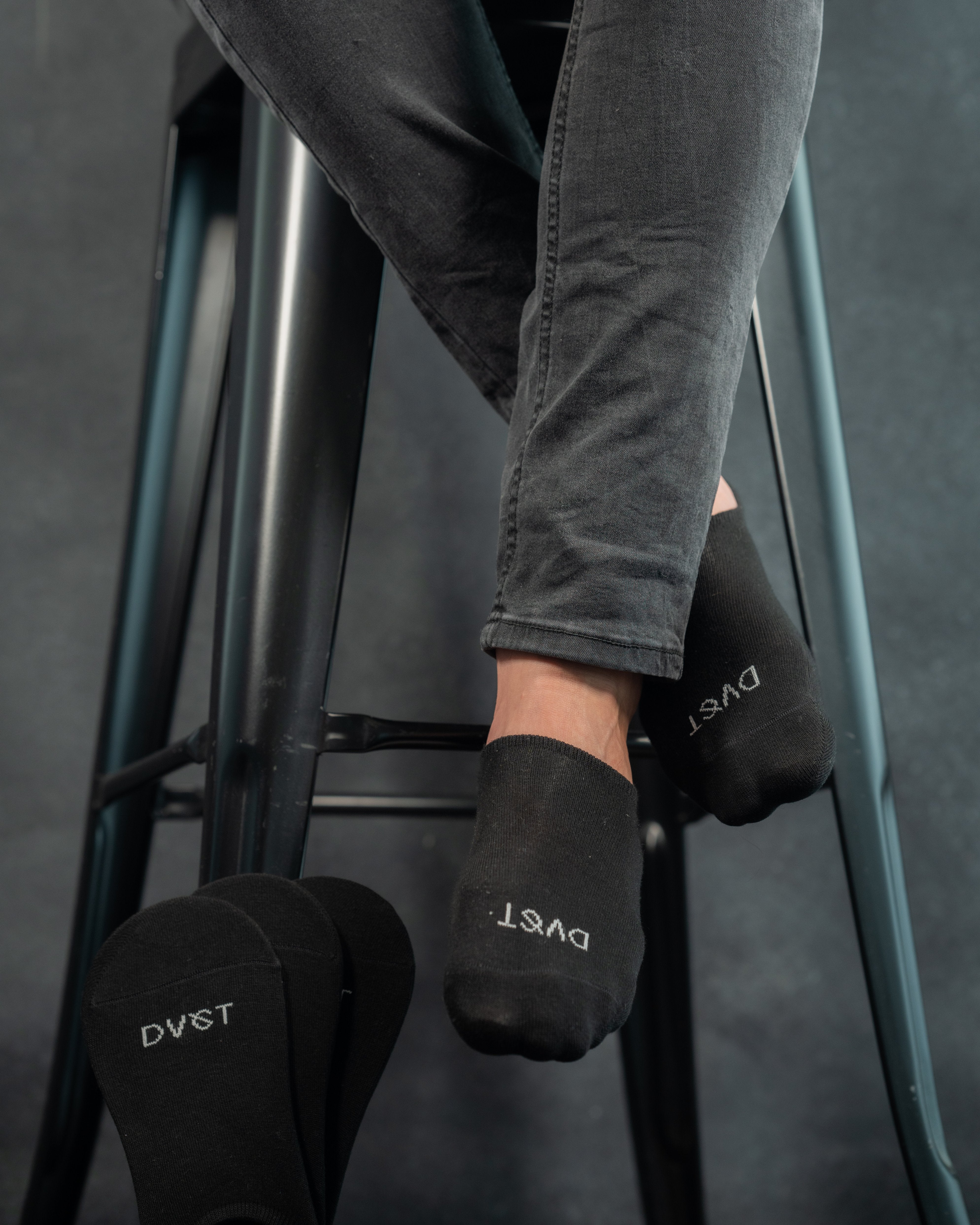 Pack de 4 Pares de Calcetines Invisibles Negros