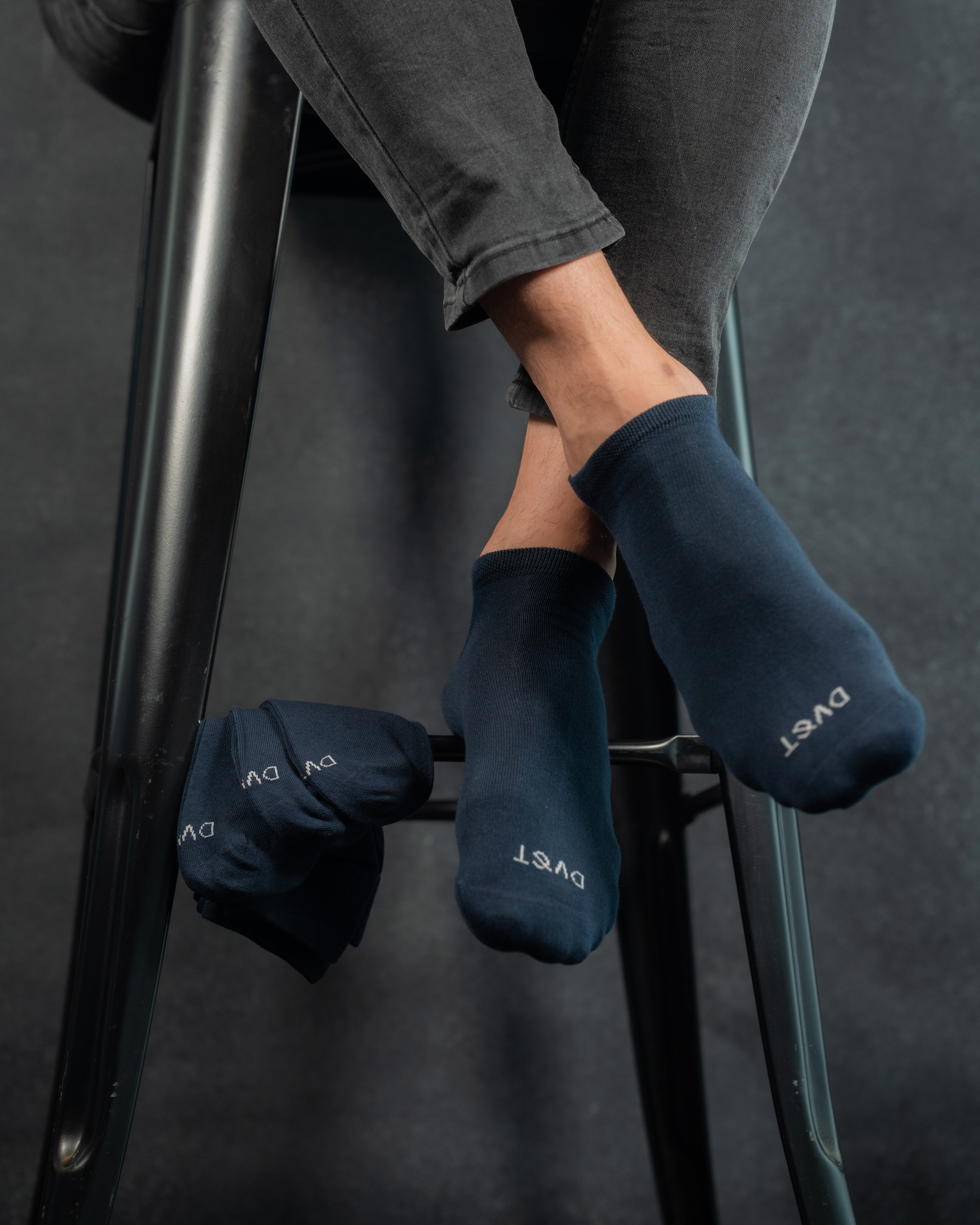 Pack de 4 Pares de Calcetines Delgados Azul Marino